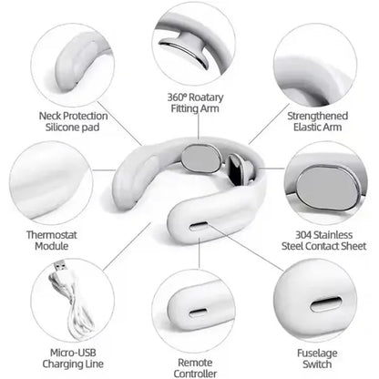 4D Intelligent Neck Massager with Heat Cordless