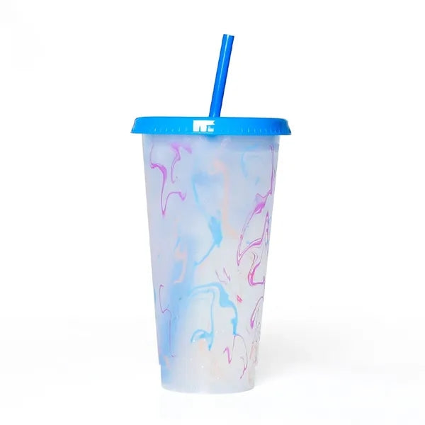 24oz PP full Color Printing Tumbler Color-changing Cup
