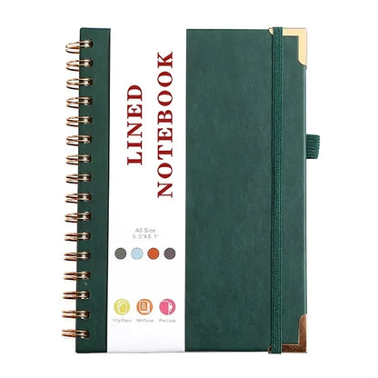 Soft Touch Gold Coil Notebook