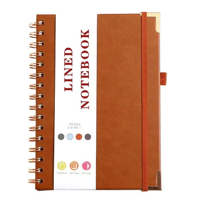 Soft Touch Gold Coil Notebook
