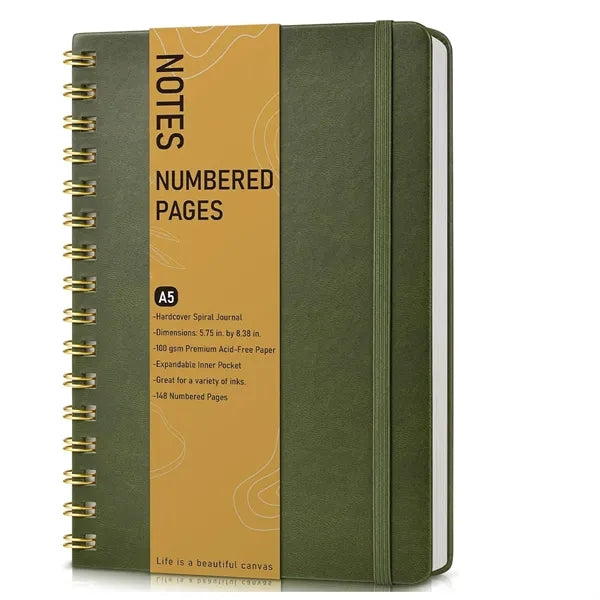 A5 Hardcover Spiral Diary