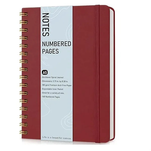A5 Hardcover Spiral Diary