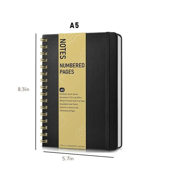 A5 Hardcover Spiral Diary