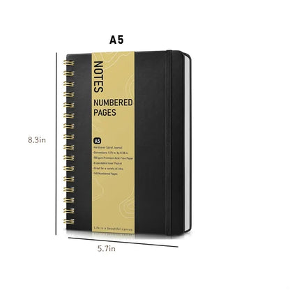 A5 Hardcover Spiral Diary