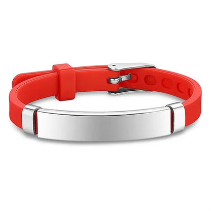 Stainless Steel Silicone Bracelet