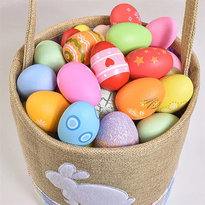 Easter Bunny Basket Egg Hunts Decorations Storage Bag