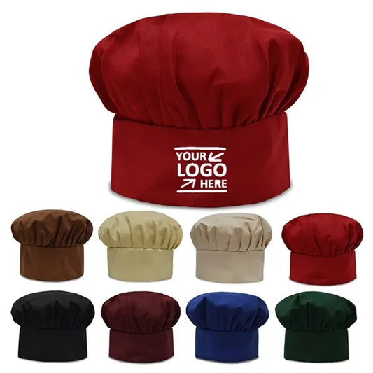 Unisex Adjustable Elastic Kitchen Cooking Chef Cap