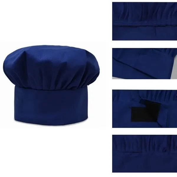 Unisex Adjustable Elastic Kitchen Cooking Chef Cap
