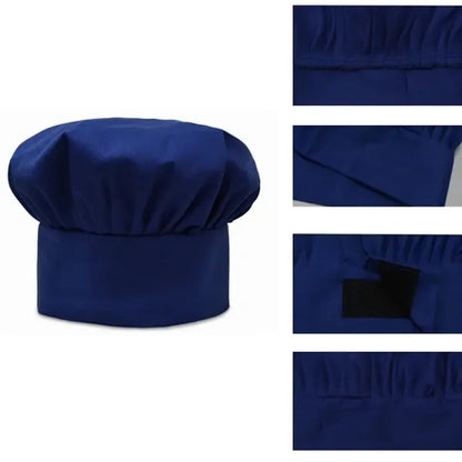 Unisex Adjustable Elastic Kitchen Cooking Chef Cap