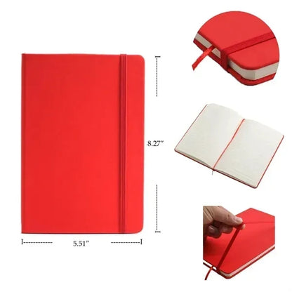 MOQ 50 A5 Strap Softcover Classic College Ruled Notebook