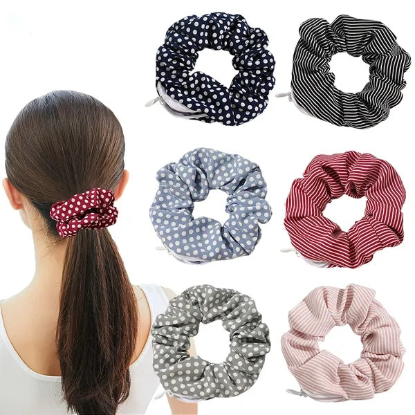 Elastics Hair Band Accessories With Hidden Pocket