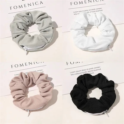 Elastics Hair Band Accessories With Hidden Pocket