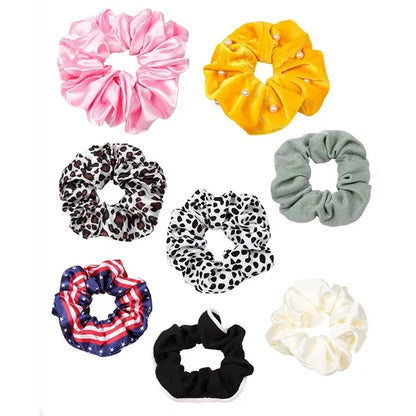 Full- Color Printed Custom Elastics Scrunchies