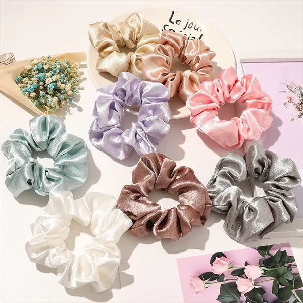 Full- Color Printed Custom Elastics Scrunchies