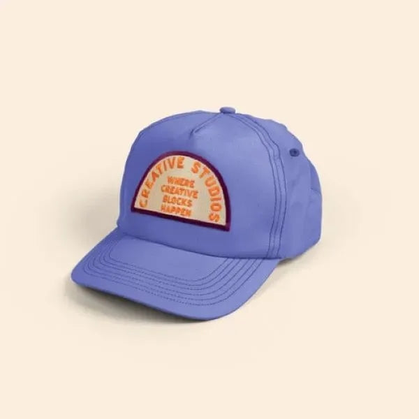 5-PANEL HAT - CURVED BRIM - STRUCTURED - POLY TWILL