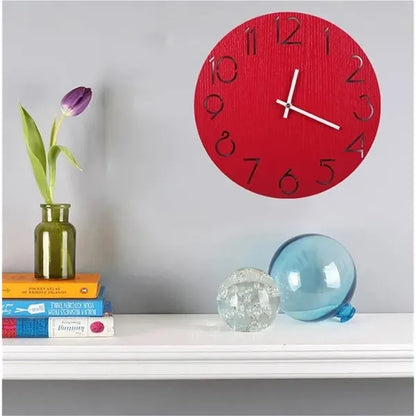 12inchs wood country style clock