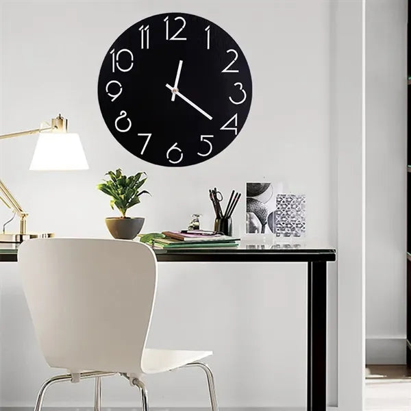 12inchs wood country style clock