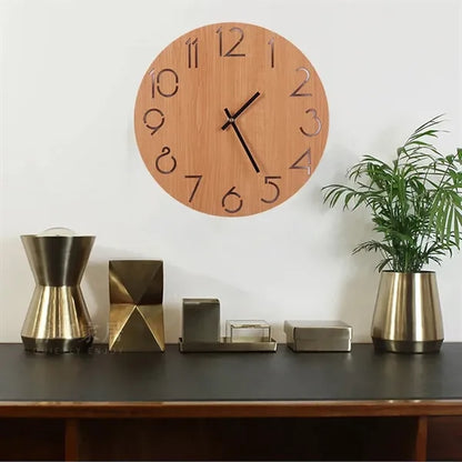 12inchs wood country style clock