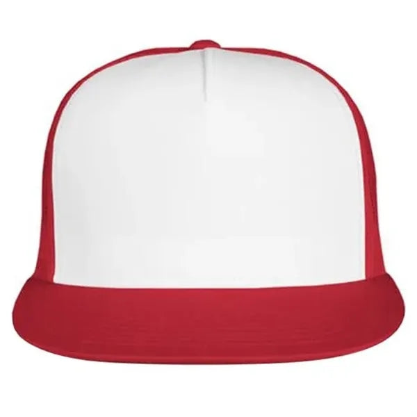 Two-Color Printable Flat Bill Trucker Cap
