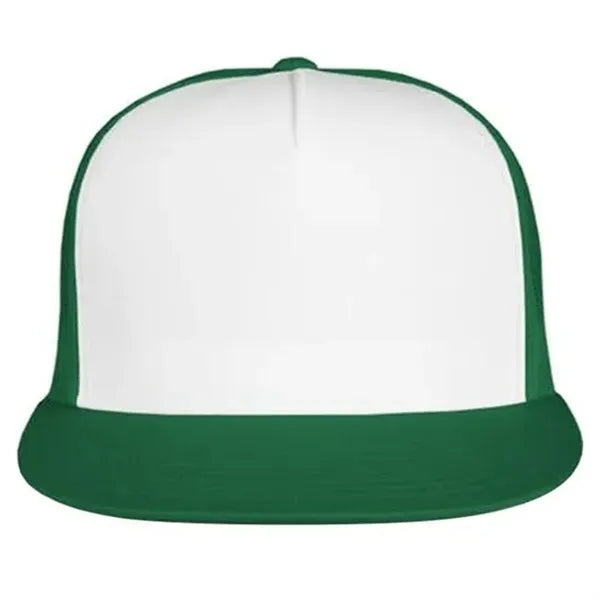 Two-Color Printable Flat Bill Trucker Cap