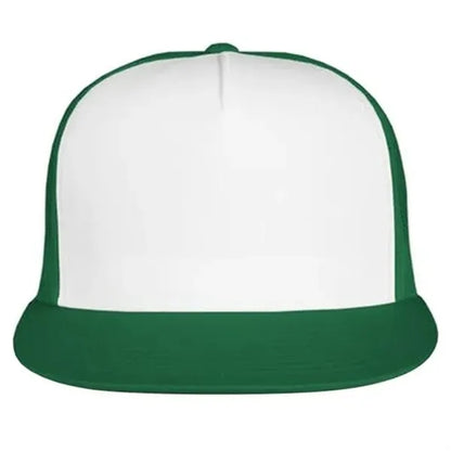 Two-Color Printable Flat Bill Trucker Cap