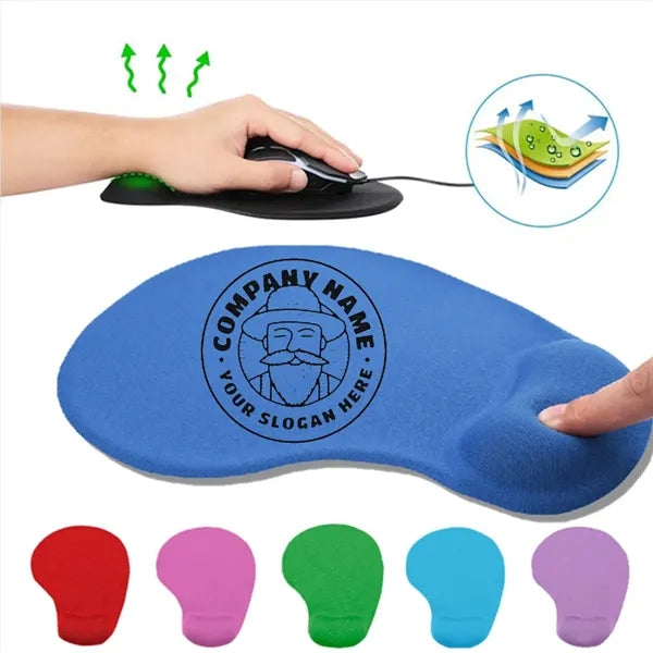 Office Mousepad with Gel Wrist Support
