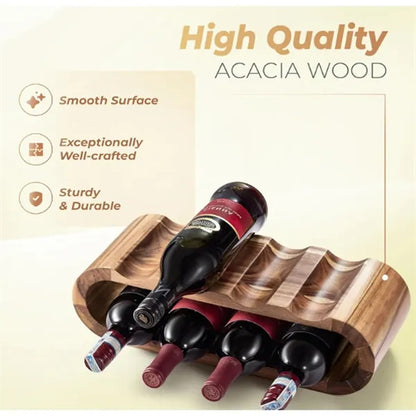 Wooden Countertop Wine Rack