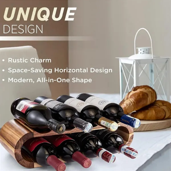 Wooden Countertop Wine Rack