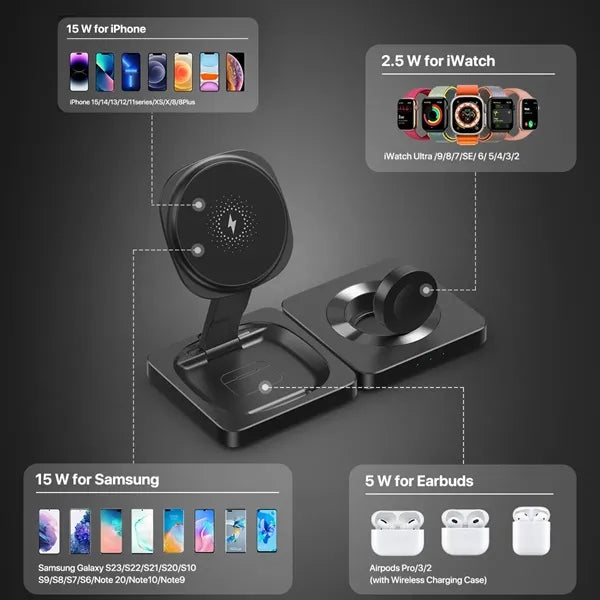 3 In 1 Wireless Charging Station