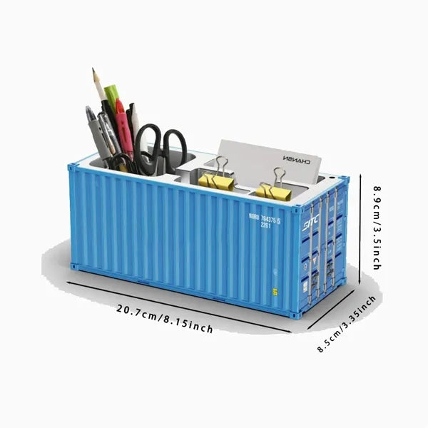 Mini Toys Logistics Container Multifunction Pen Holder