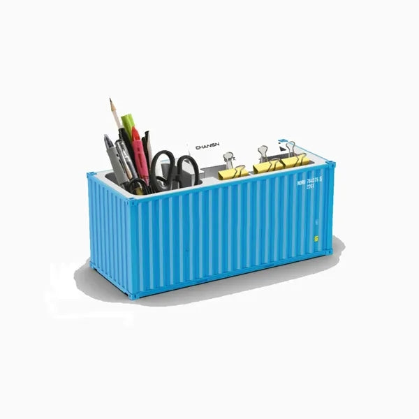 Mini Toys Logistics Container Multifunction Pen Holder