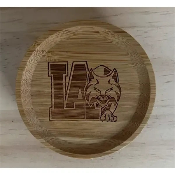 4" Bamboo Wine Glass Charcuterie Topper
