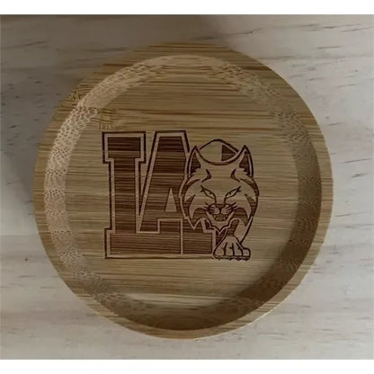 4" Bamboo Wine Glass Charcuterie Topper