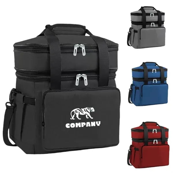 Double Layer Insulated Cooler Bag