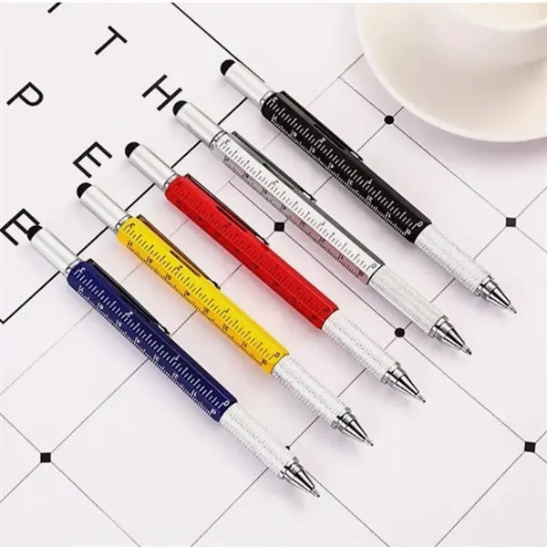Multifunction Stylus Tool Pen With Ruler Level Screwdriver