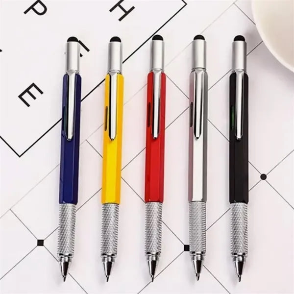 Multifunction Stylus Tool Pen With Ruler Level Screwdriver
