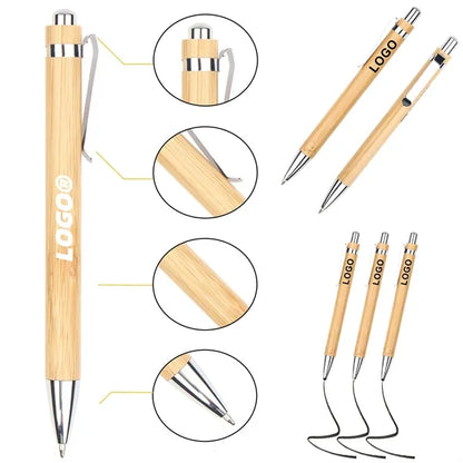Eco Friendly Bamboo Ballpoint Pen For Office School Business