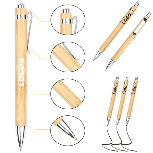 Eco Friendly Bamboo Ballpoint Pen For Office School Business