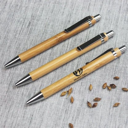 Eco Friendly Bamboo Ballpoint Pen For Office School Business