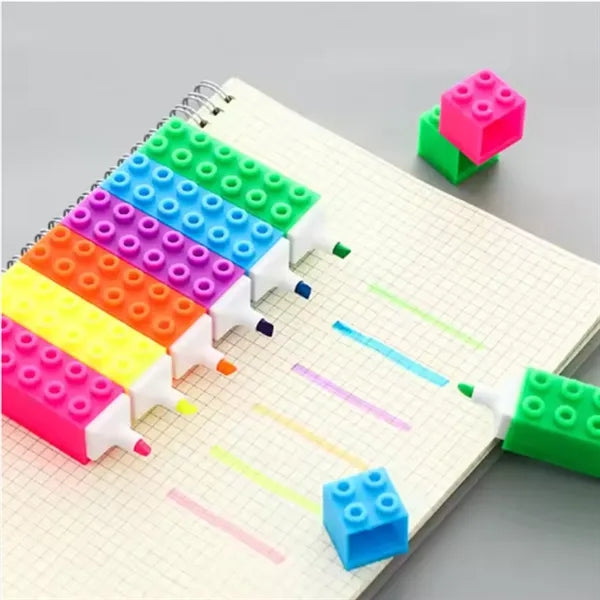 Building Block Shaped Highlighter For School Office Gifts