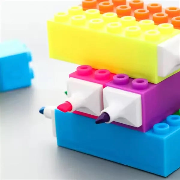 Building Block Shaped Highlighter For School Office Gifts