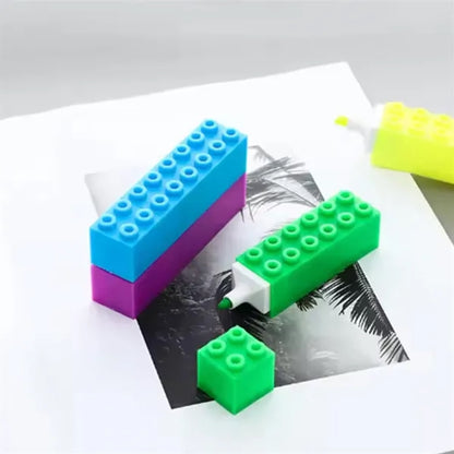 Building Block Shaped Highlighter For School Office Gifts