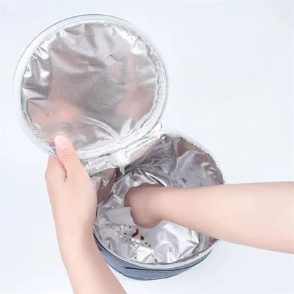 Oxford cloth round insulated cooler bag