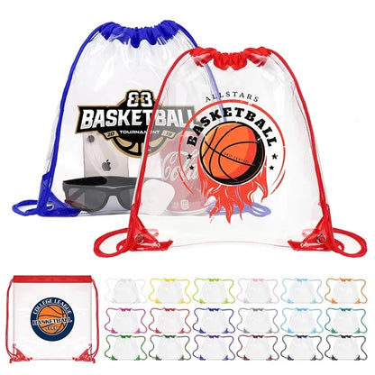 CLEAR DRAWSTRING BACKPACK