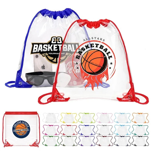CLEAR DRAWSTRING BACKPACK