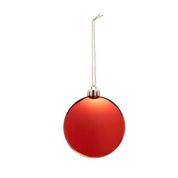 Chrome Round Disk Ornament