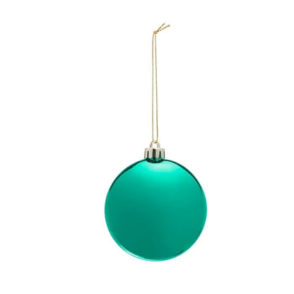 Chrome Round Disk Ornament