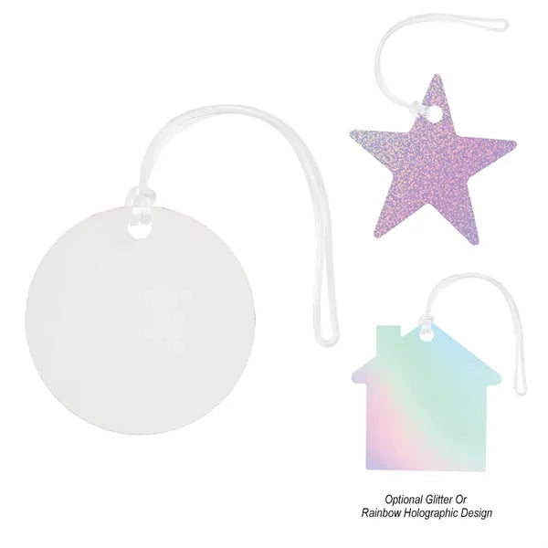 Acrylic Bag Tag - Custom Shape 4"