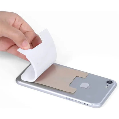 Silicone Stick on Wallet Sleeve for Credit Card