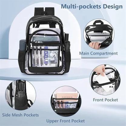 Multi-pockets See Through Backpack